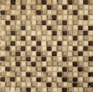 Мозаика No-79 камень и стекло (15х15х8) 305х305