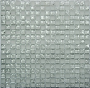 Мозаика S-836 стекло белый (15х15х8) 305х305