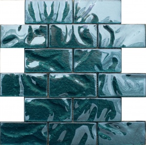Мозаика S-828 стекло (48х98х8) 248х298